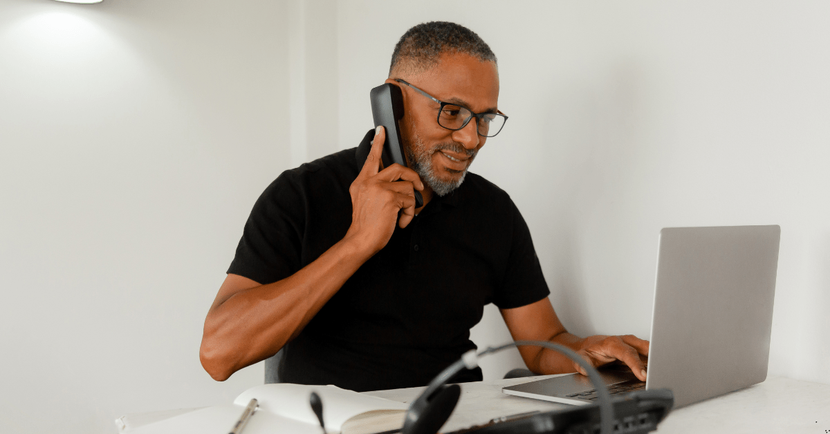 property investment journey - image of a person calling its client