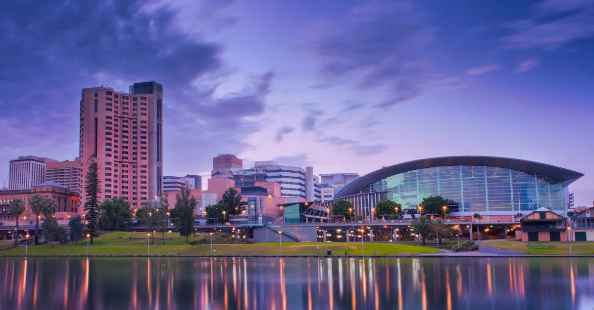 Beautiful view of Adelaide in South Australia