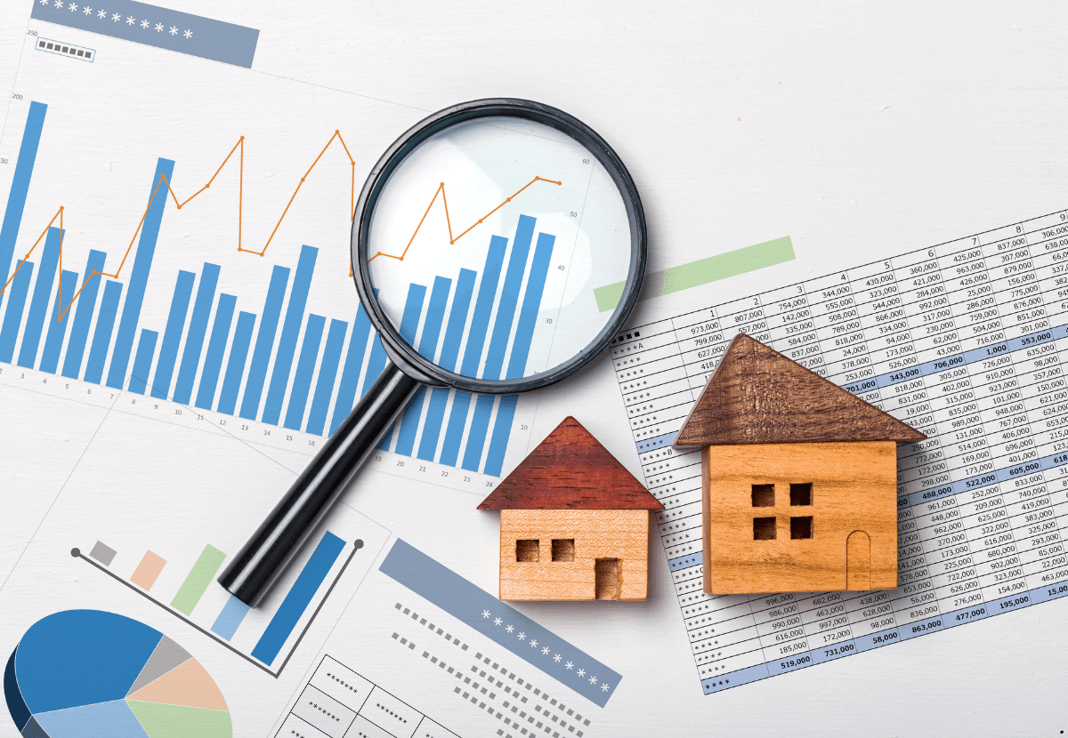 australian property market analytical documents are analysed by a magnifying glass