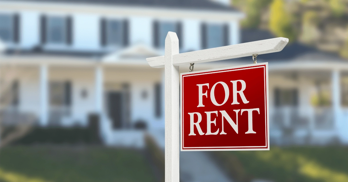 rental yield by suburb - A rental vacancy board in front of a house