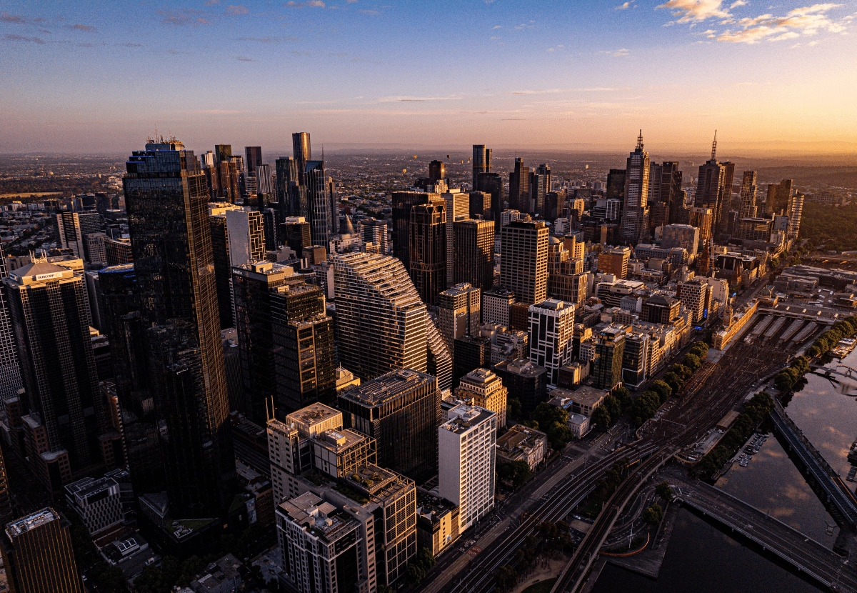 Capital City view in Australia showing prosperous property prices for property investors
