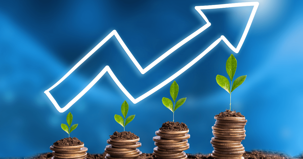 An uptrending arrow showing highest yield investment options in Australia