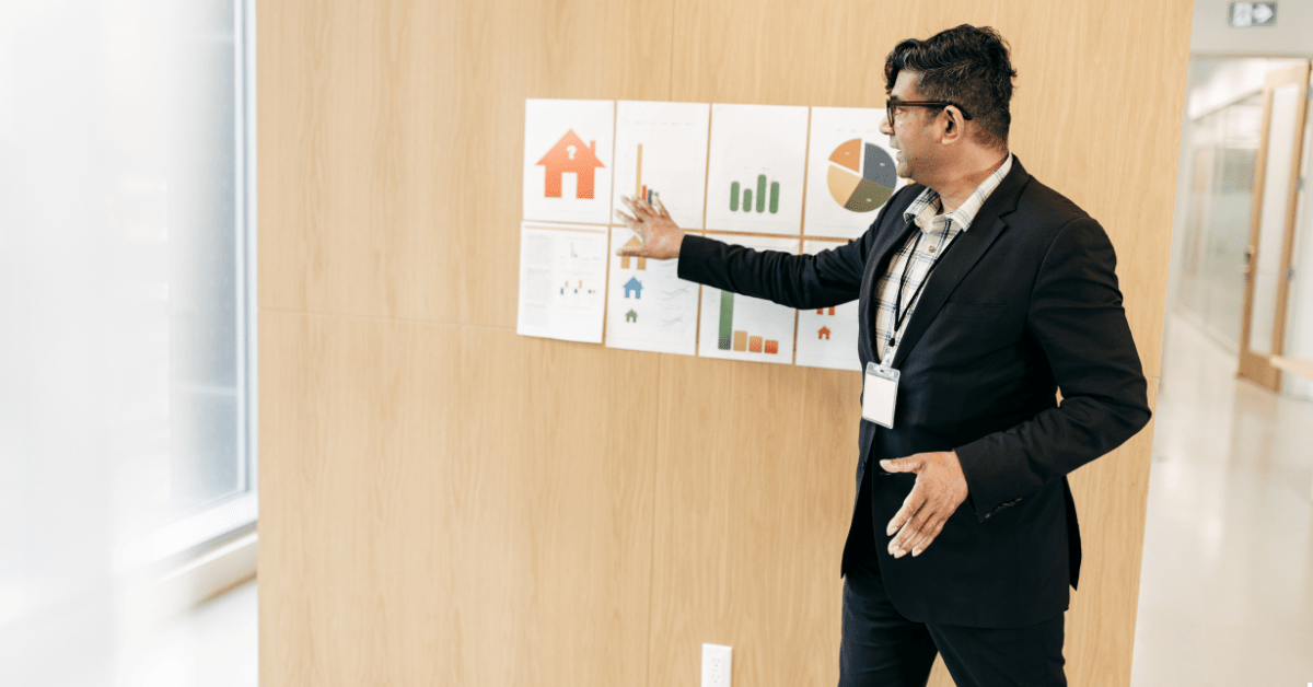 SMSF Property - A person demonstrating a chart on board