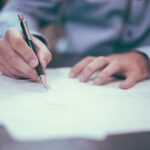 Man filing investment property tax